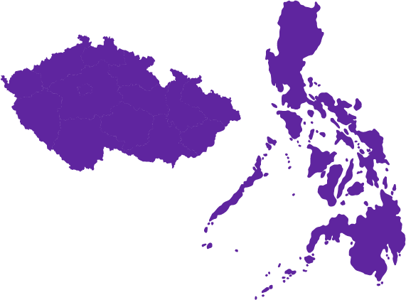 Karta över Tjeckien och Filipinerna, Asset 4-8